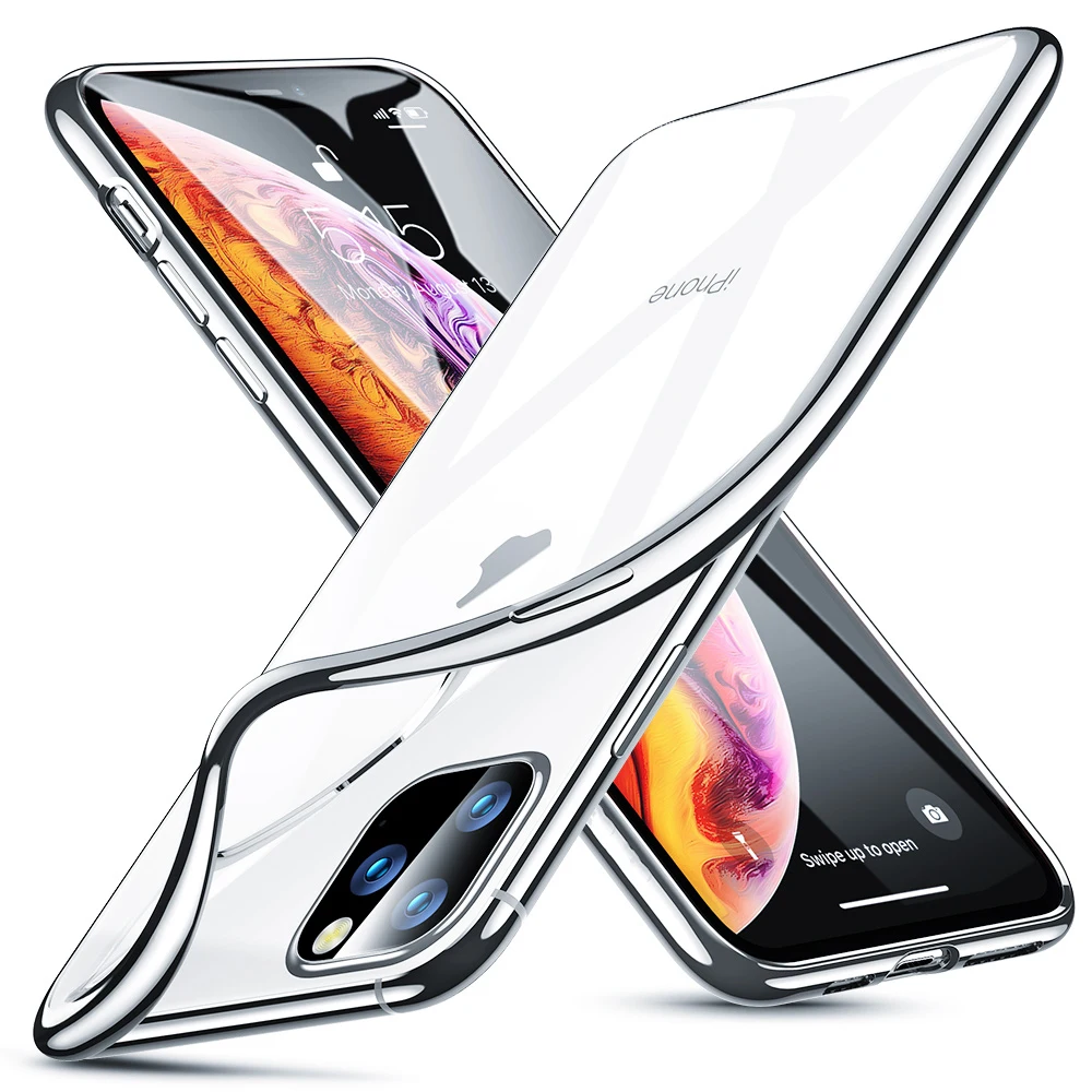 Силиконовый чехол для iPhone 11 прозрачный мягкий ТПУ ультра тонкий чехол для телефона чехол для iPhone 11 Por Max 11Pro полуночно-зеленый Coqu