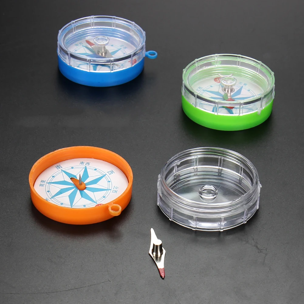 Прозрачный мини компас лабораторное оборудование учебные пособия развивающие