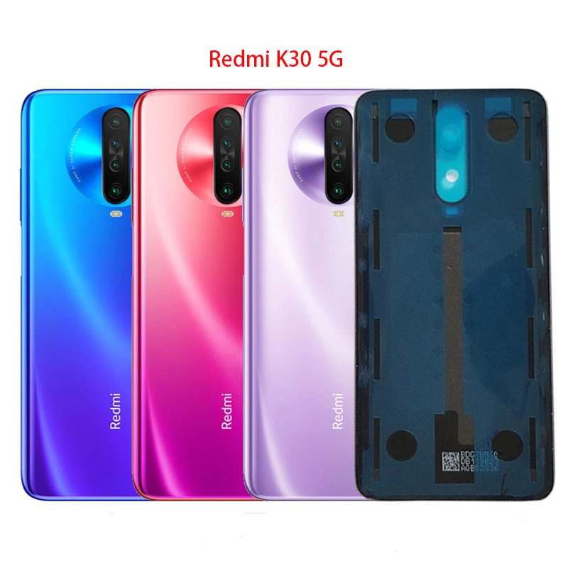 

Original for Xiaomi Redmi K30 5G K30 4G Housing Battery Back Cover Glass With Adhensive Sticker Replacement