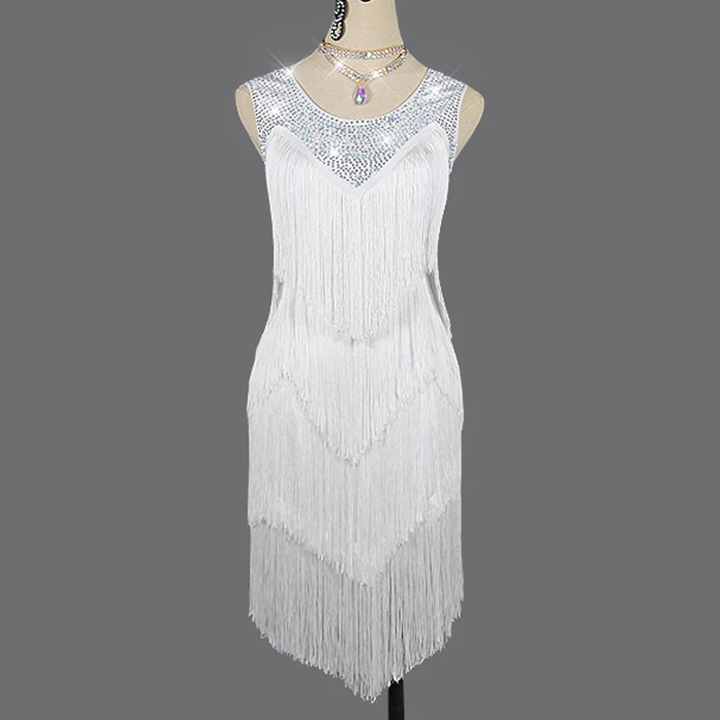 Платье с бахромой для латиноамериканских танцев |