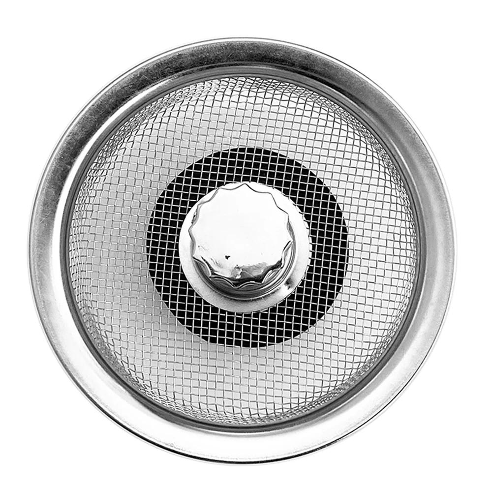 

2PCS Stainless Steel Sink Strainer Waste Disposer Outfall Strainer Sink Filter Hair Sewer Outfall Kitchen Accessories Kitchen T