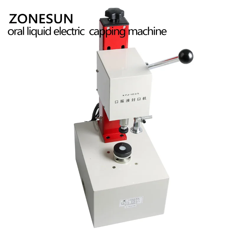 

ZONESUN Electric Semi-automatic Penicillin Oral Liquid Medicine Bottle Vial Capper Capping Machine
