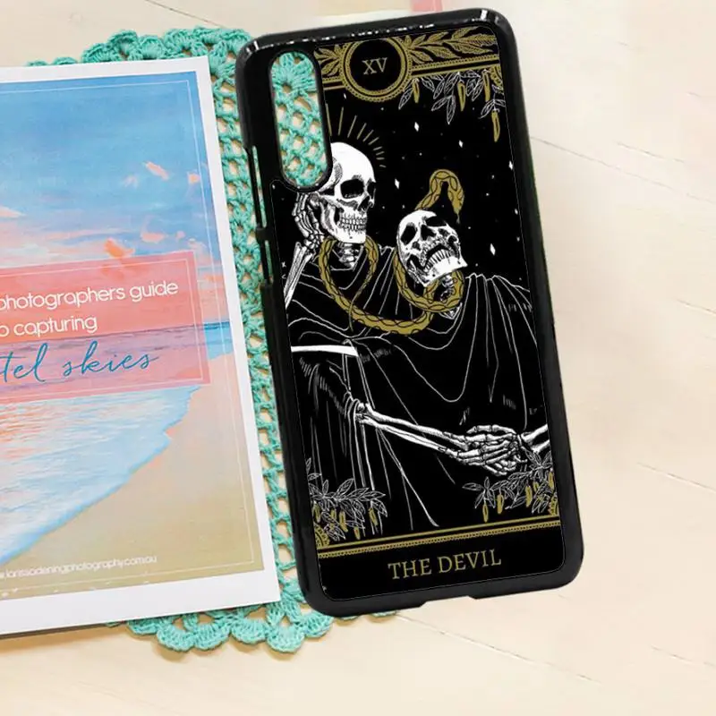 

skull Mystery Tarot art luxury high quality Phone Case PC for iPhone 11 12 pro XS MAX 8 7 6 6S Plus X 5S SE 2020 XR
