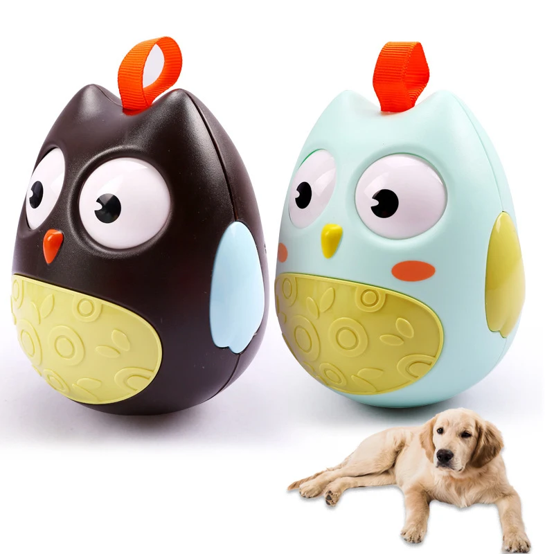 Игрушка-пищалка для домашних животных сова тумблер жевательные игрушки чистки