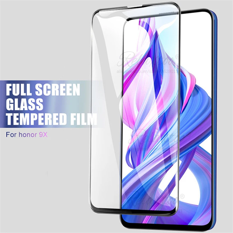 9D полное покрытие из закаленного стекла для huawei honor 9X 8X 8C 8S 8A pro Защита экрана для honor 9 8 x c s a x8 x9 honor 9x стеклянная пленка