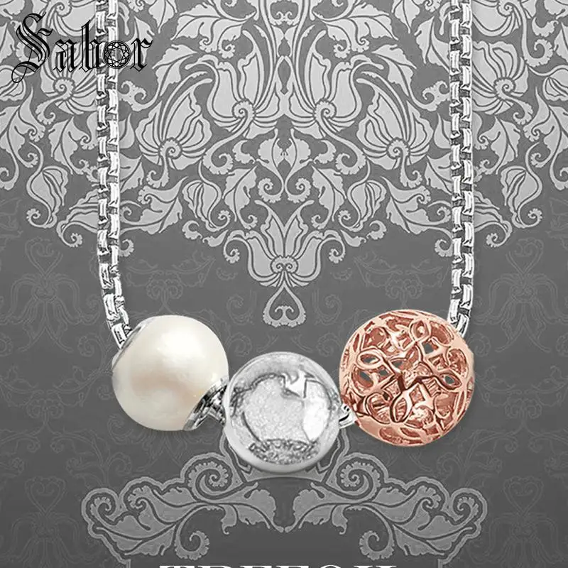 Цепочка из звеньев ожерелье кармы украшение модное серебряное ювелирное изделие