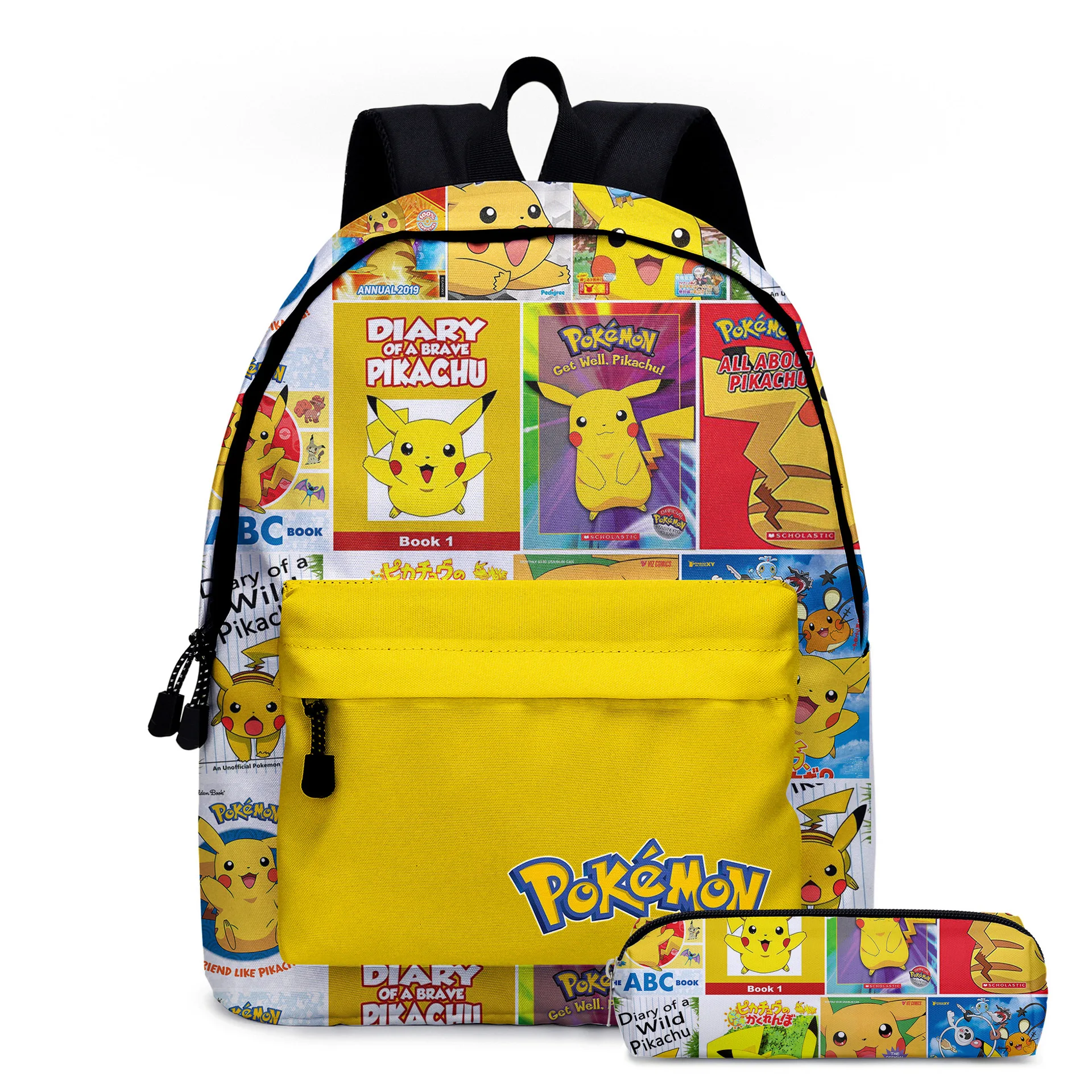 

TAKARA TOMY Pokemon School Bags Backpacks Pikachu Kids Bags Big Capacity Travel Bag Teenagers SchoolBag Girls Boys Rucksacks