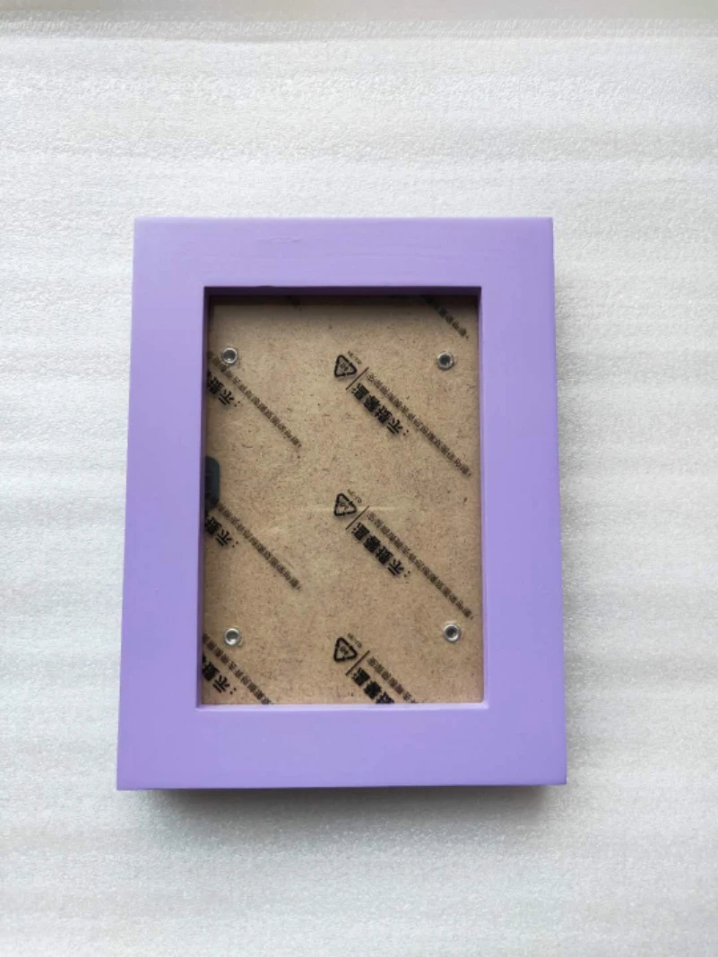 PURPLE Hot 5/6/7/8/10/11/12 inch A4 Multi-size Room Decor Wooden Picture Photo Wall Frame DIY Decoration Birthday Wedding Gift - Цвет: PURPLE