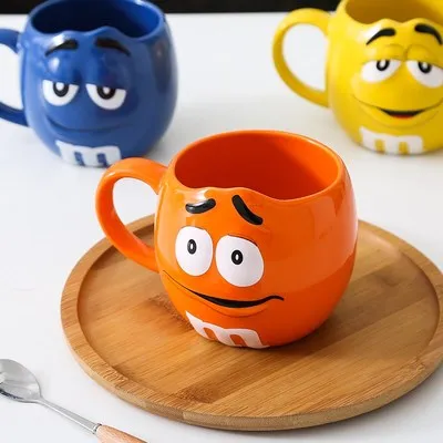 Милая чашка m &amp ms креативная пара большая емкость чашка-маркер для кофе