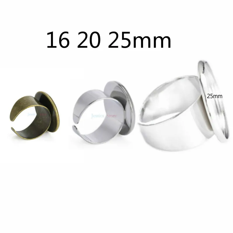 10 шт. Круглые Стеклянные Кабошоны 16 мм 20 25 мм|ring blanks|round glass cabochonglass cabochon |