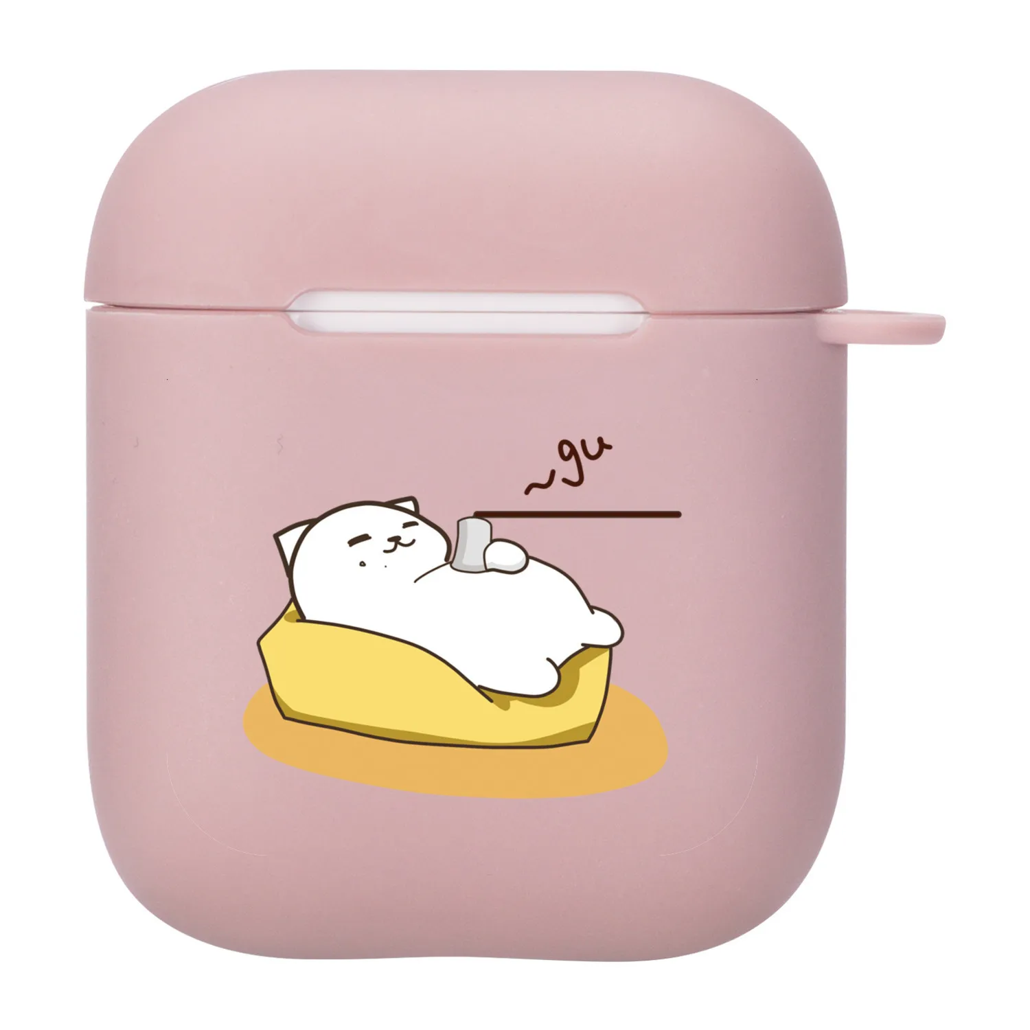 

Suitable For Apple Airpods 1/2 Apple 1 / 2 Soft Silicone Case Lovers Cat Bluetooth Headset Case