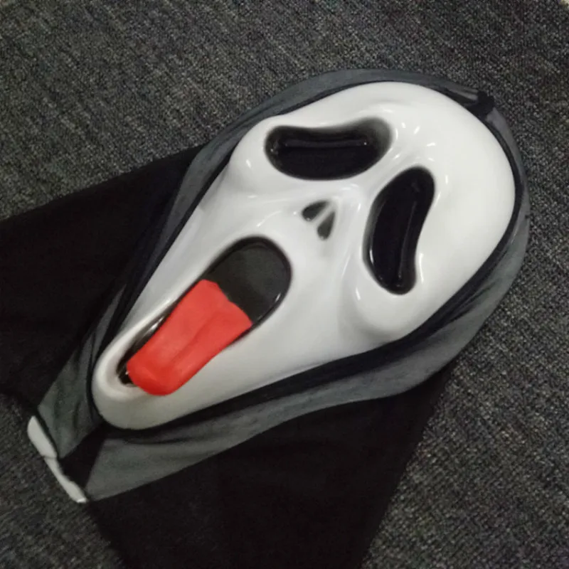 Маскарадная маска на Хэллоуин Опора с высунутым языком крик гонимые страшные