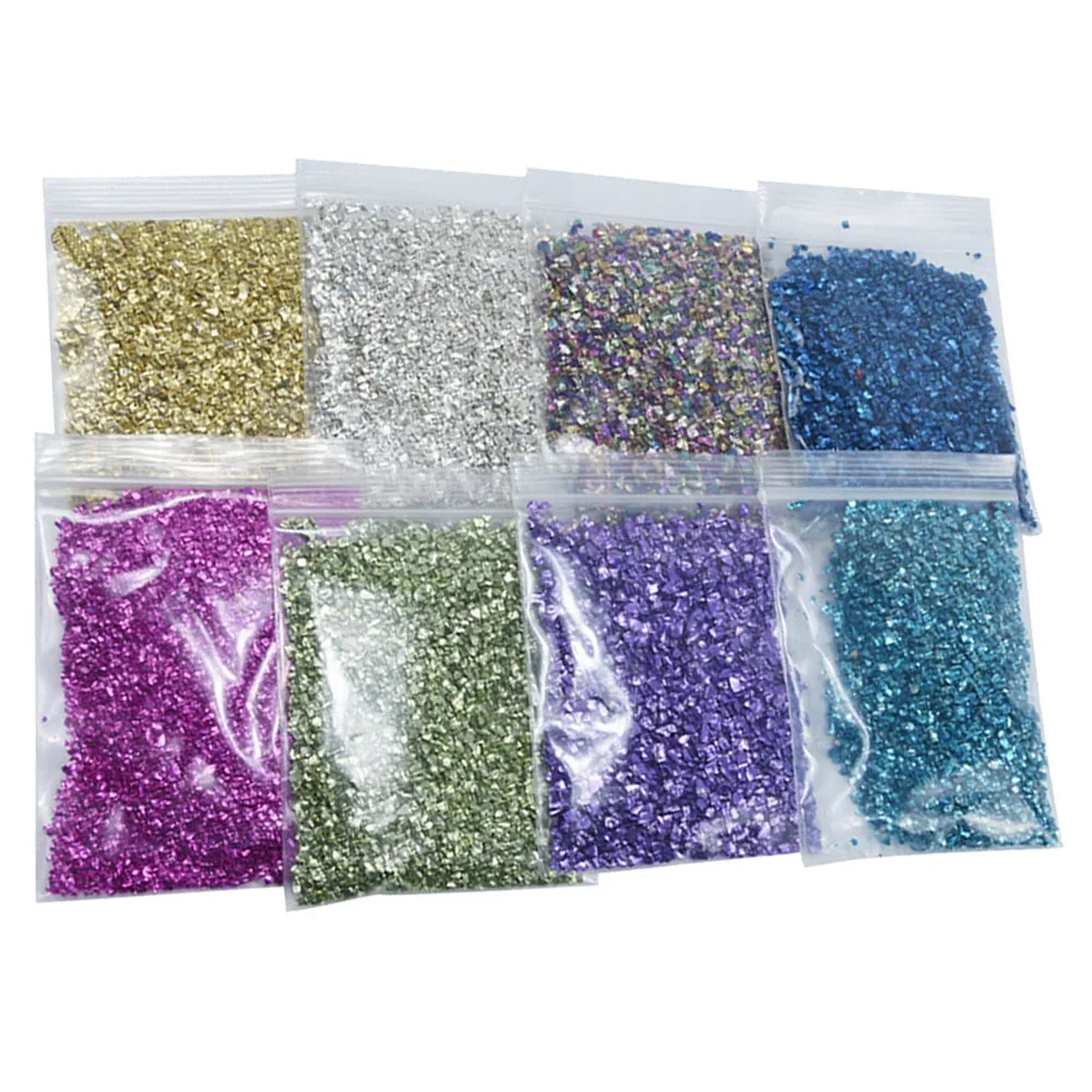 20 искусственных неправильной руды искусственные серебряные стразы разные цвета