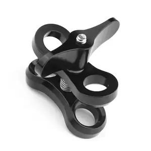 Шаровые фонари для дайвинга с зажимом-бабочкой, зажимное Алюминиевое Крепление для камеры Gopro Hero 3 +45 Xiaoyi Gitup SJ6000