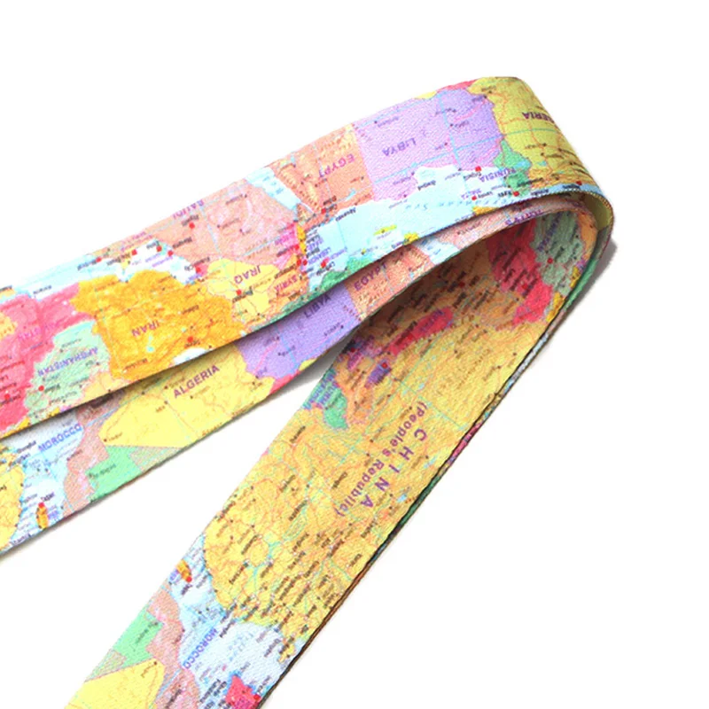 PC200 20 шт./лот карта мира Талреп Бейдж ID Lanyards/веревка для мобильного телефона/брелок для ключей