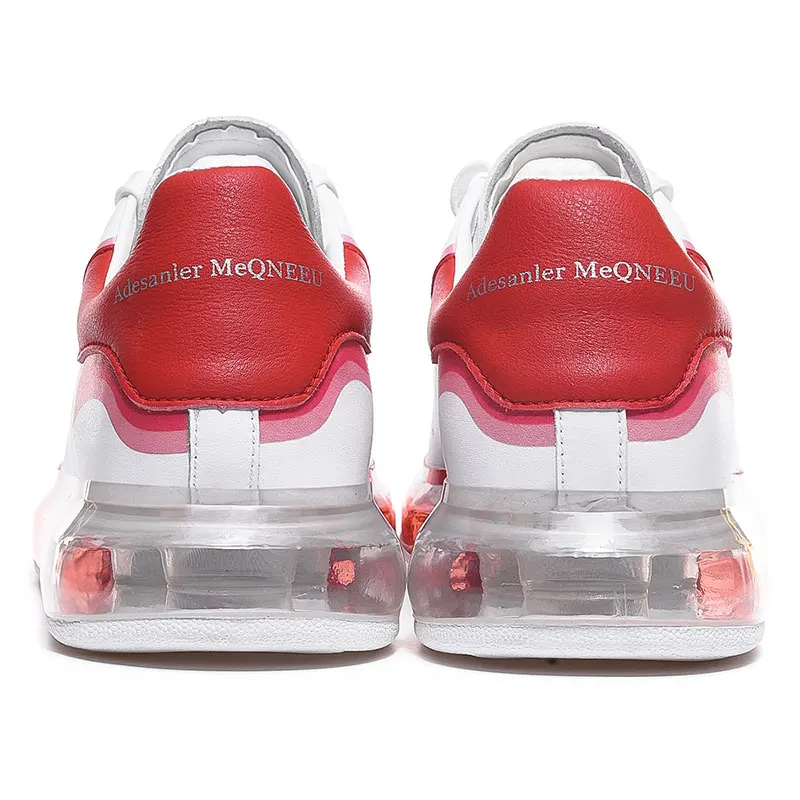 High quality new couple full PU air cushion casual shoes fashion sneakers tide gradient color men's sabots athletes | Обувь