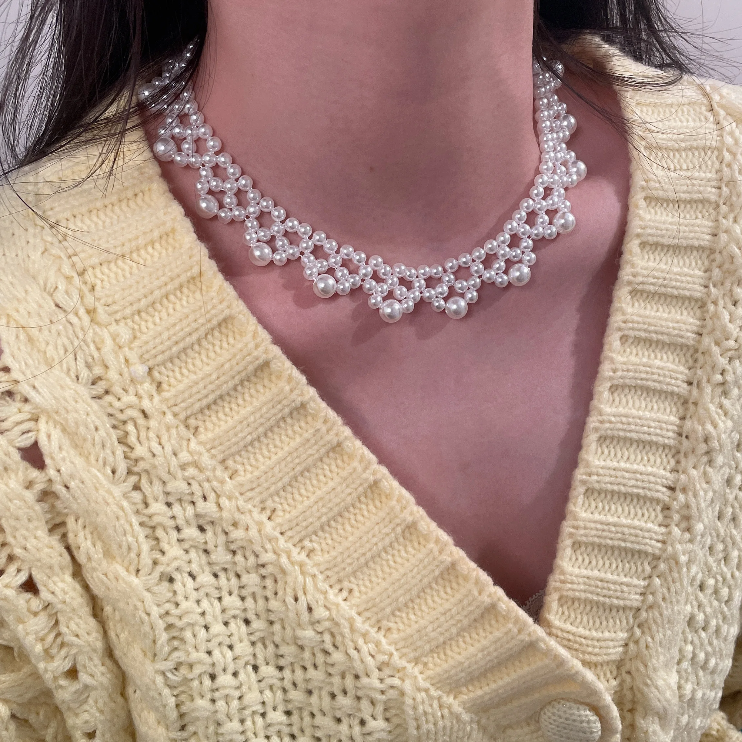 Женское Ожерелье-чокер с искусственным жемчугом | Украшения и аксессуары