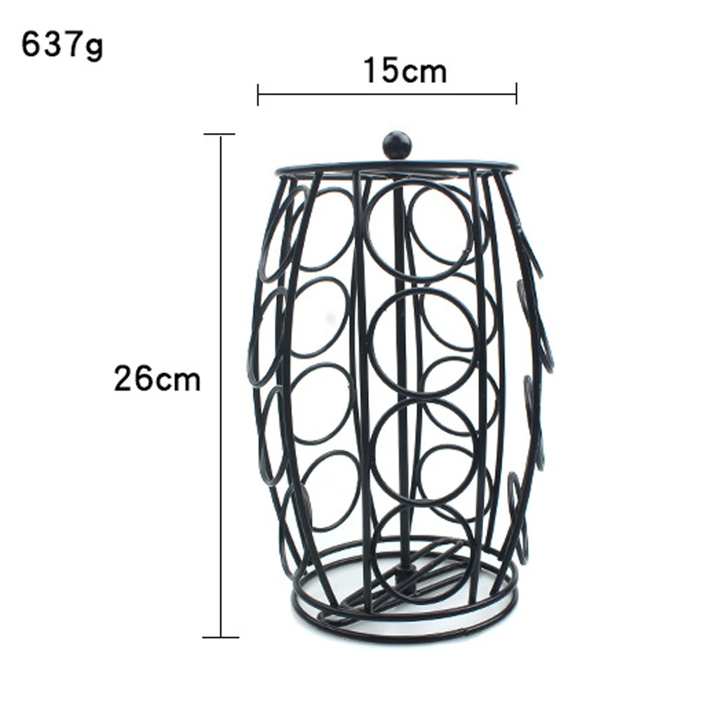 Держатель для кофейных капсул с хромированным железом вращающаяся стойка