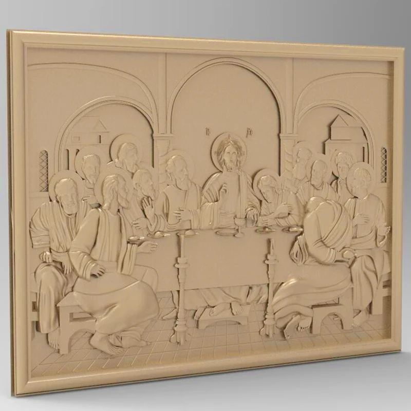 3D STL модель с изображением Иисуса для ЧПУ маршрутизатора Artcam Aspire Cut3d 3D-принтер Bas