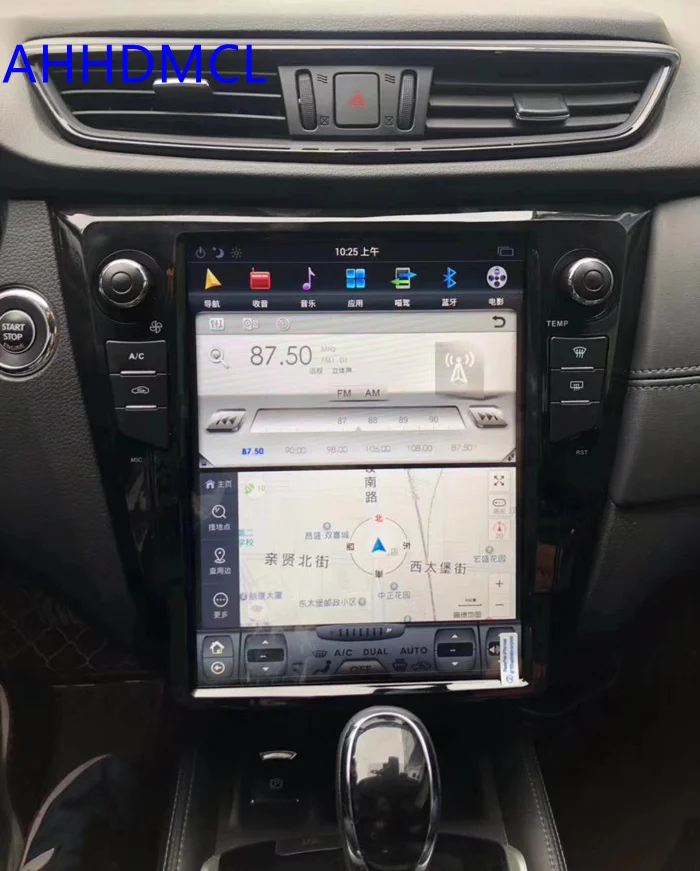 Мультимедийный плеер в стиле Тесла автомобильный стерео проигрыватель на Android с