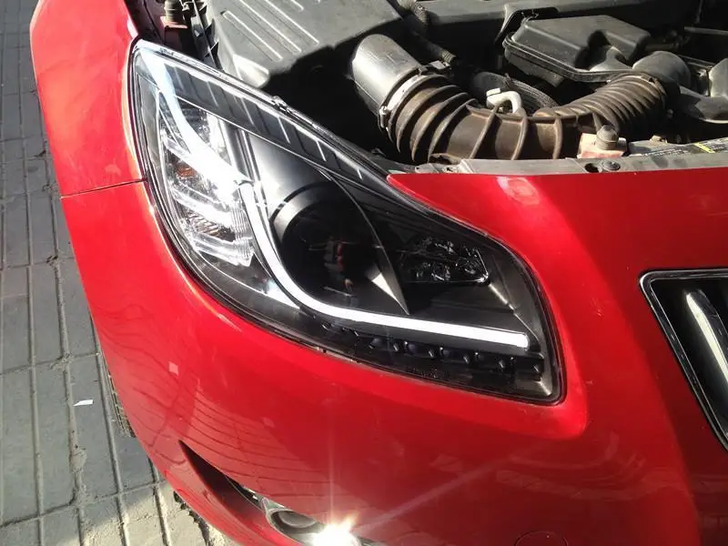 Наружные Drl дневные Neblineros Luces Para Авто Стайлинг светодиодные ходовые Автомобильные фары передние противотуманные фары 13 для Buick Regal