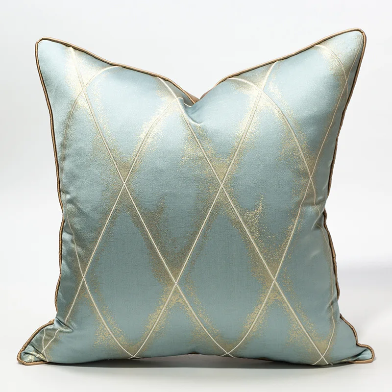 

Simple Modern Light Luxury Diamond Lattice Living Room Sofa Cushion Cushion Pillowcase Home Supplies