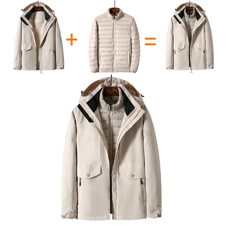 

M-7XL Plus Size Mens Winter Jackets And Coats High Quality New Fashion Jackets Mens Windproof Fashion Mens Parkas Pockets Coats