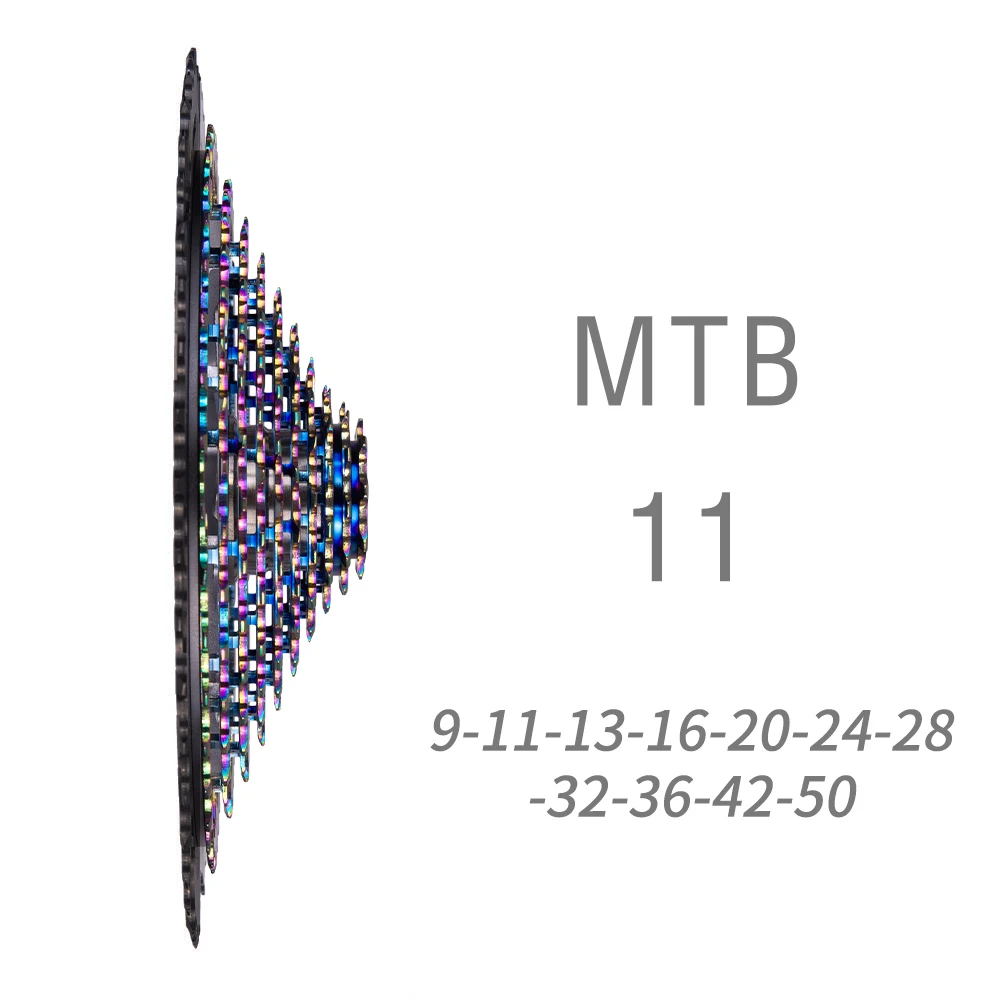 Сверхлегкая кассета ZTTO Ultimate MTB 11 скоростей 9 50T pro ult s радужная сталь В свободное