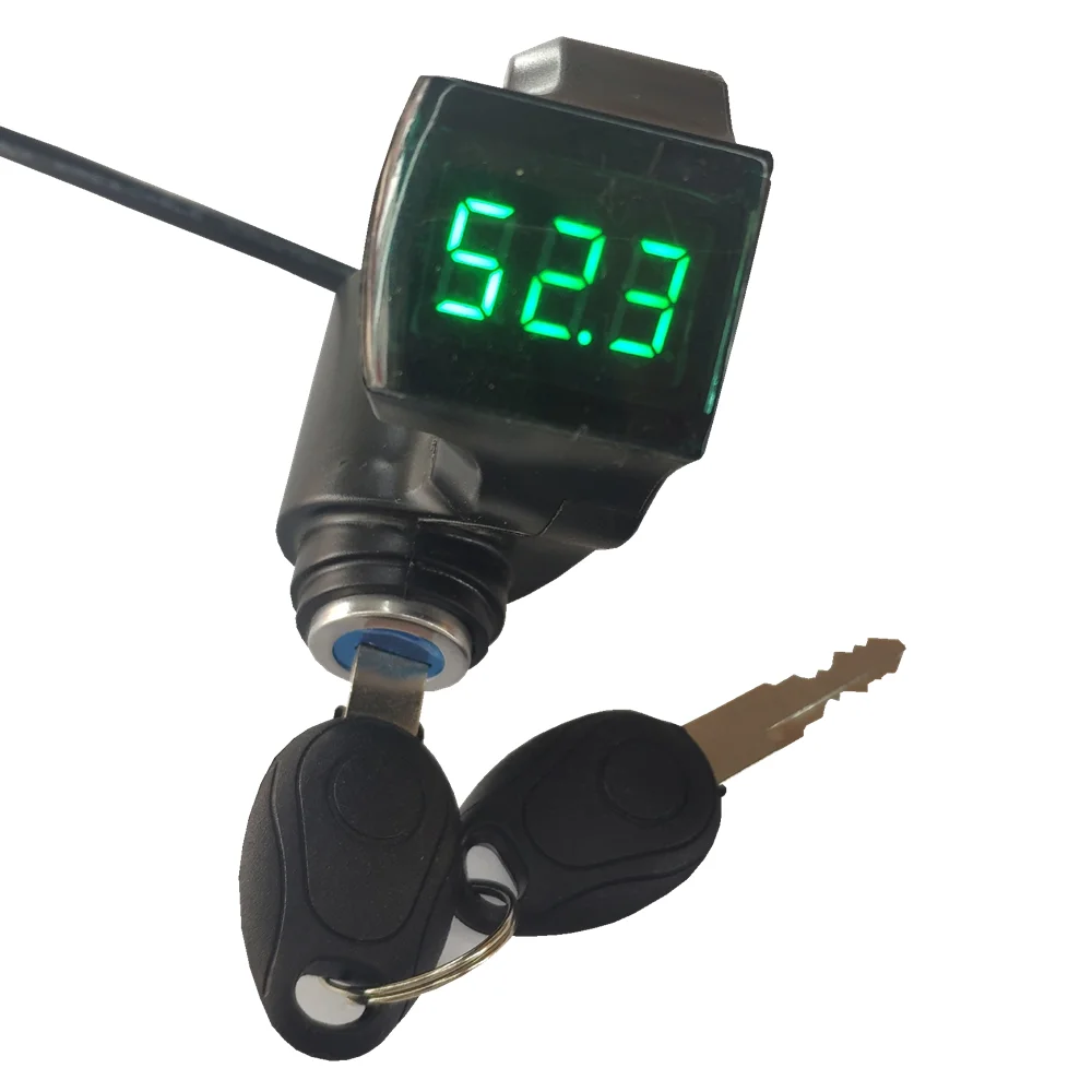 Электрический велосипед большой палец дроссельной заслонки вольтметр цифровой