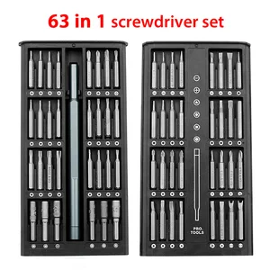 63 in 1 screwdriver set precision magnetic screw driver bits torx hex bit mobile phone repair screwdrive hand tools kit parts free global shipping