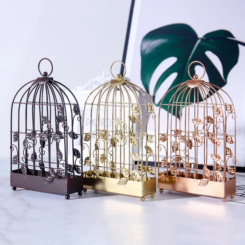 

Nordic Style Birdcage Shaped Iron Mosquito Coil Holder Incense Plate Home Decor