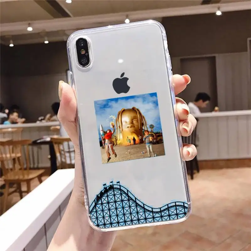 

Travis Scott Huncho Jack ASTROWORLD Phone Case Transparent soft For iphone 5 5s 5c se 6 6s 7 8 11 12 plus mini x xs xr pro max