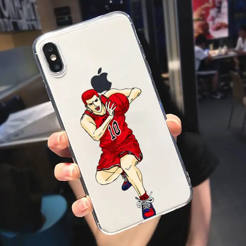 

Slam dunk anime manga basketball Phone Case Transparent soft For iphone 5 5s 5c se 6 6s 7 8 11 12 plus mini x xs xr pro max