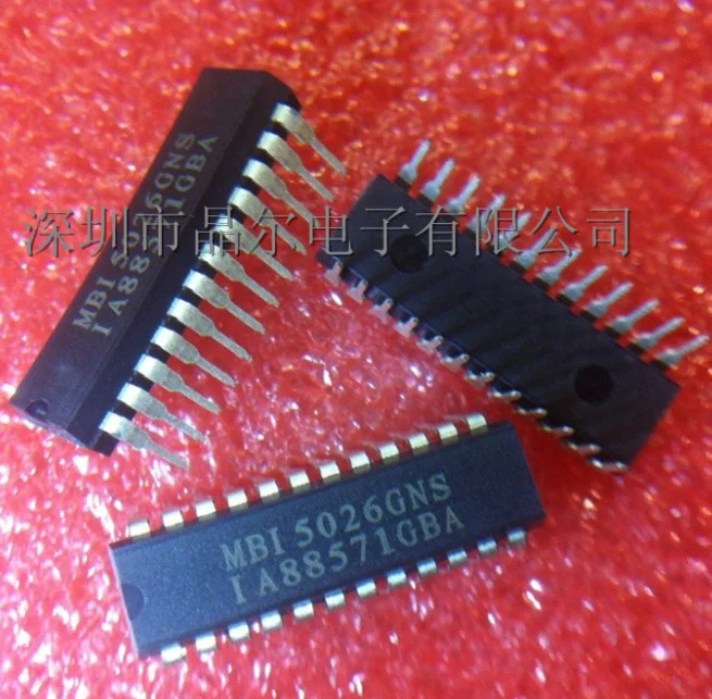

Mxy MBI5026GN MBI5026 DIP 16-bit Constant Current LED Sink Driver 100%NEW Electronic components 20pcs/lot