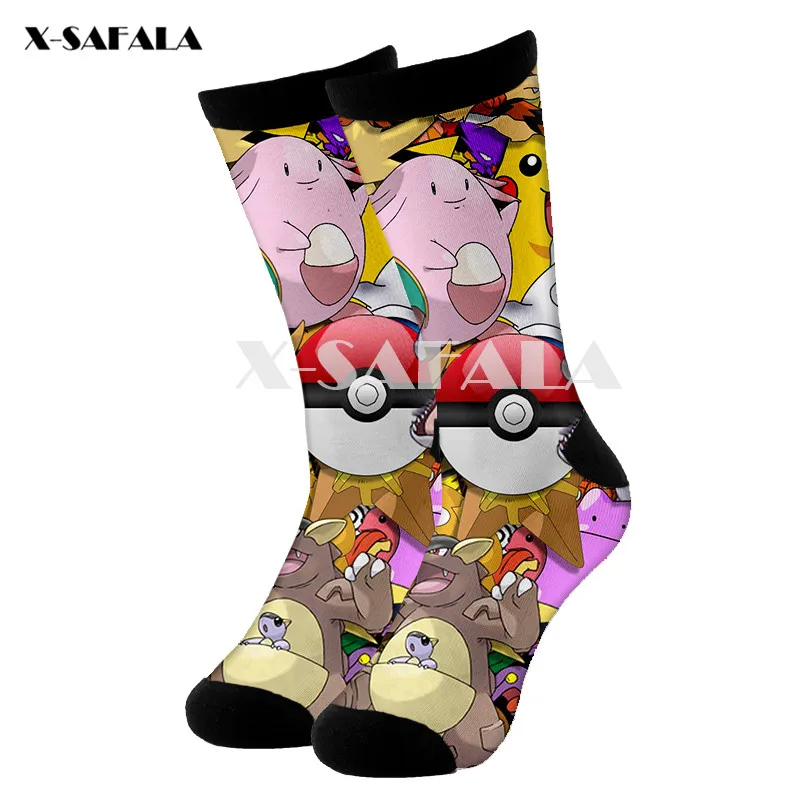 

Cartoon Kawaii 3D Fashion Long Socks Cycling Casual Novelty High Socks Men Women Cotton Funny Colorful Leg Calf Cotton-2