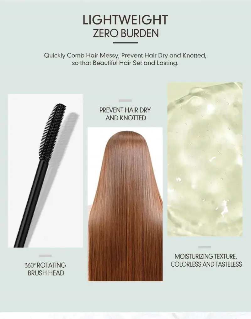 Палочка для финишной обработки сломанных волос пушистая и нежирная натуральный