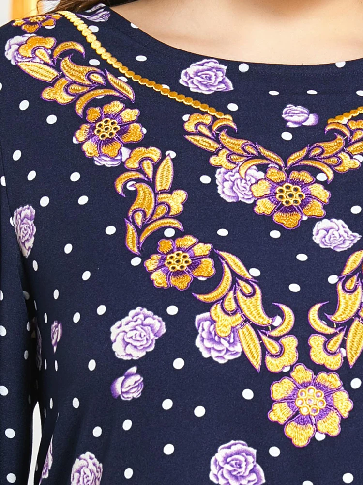 Женское платье-кафтан с вышивкой vestidos размера плюс платье в богемном стиле лето