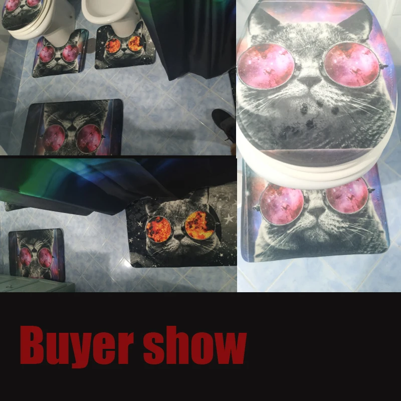 Зимние чехлы на сиденья унитаза HUGSIDEA 3 шт./компл. мягкие искусственные с