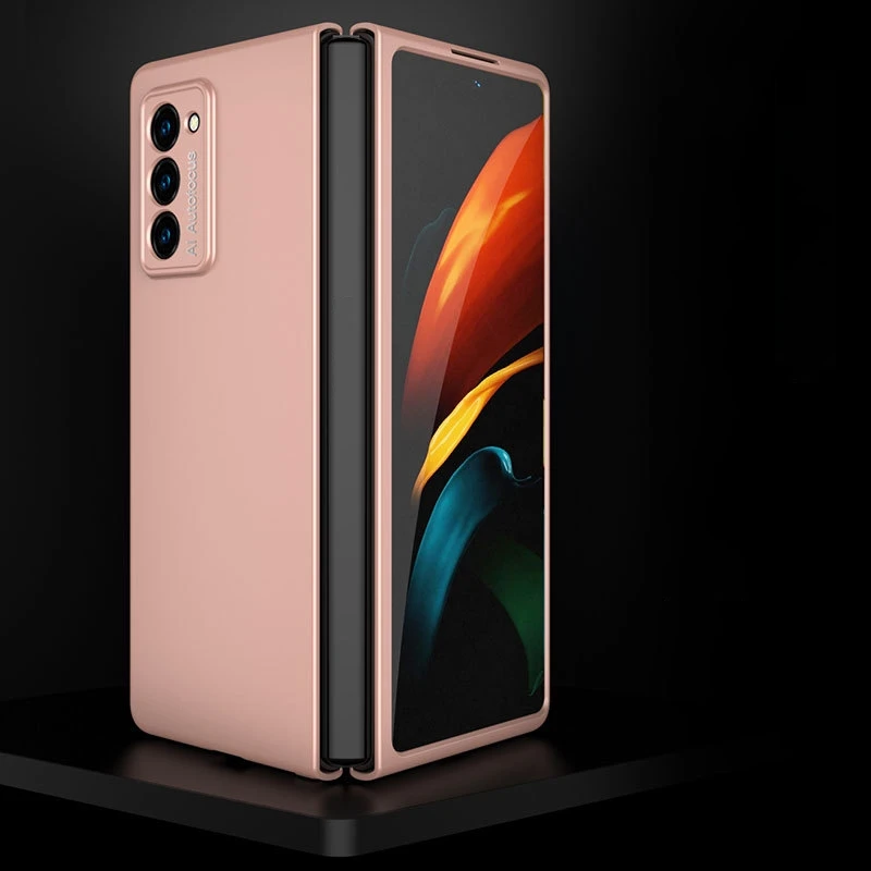 Ultra Thin Case For Samsung Galaxy Z Fold 3 2 5G Luxury Slim Hard PC Shell Cases for Galaxy Fold3 Front & Back Fold Full Cover