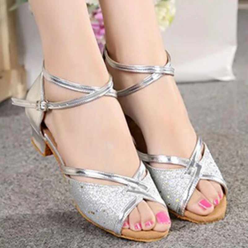 Женские туфли для латиноамериканских Танго танцевальные на низком каблуке 3 5 см