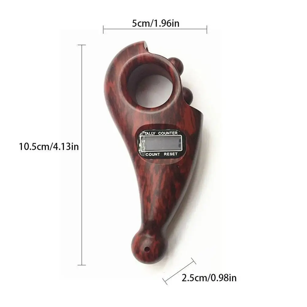 

ABS Scroll Relaxation Battery Powered Decompression Toy Mini Handheld Digital Display Buddha Beads Counter Portable For Buddhist