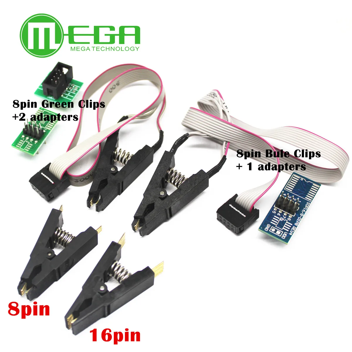 Программатор тестовый зажим SOP8 SOP16 SOP SOIC 8 SOIC8 DIP8 DIP 8 Pin IC тестовый зажим