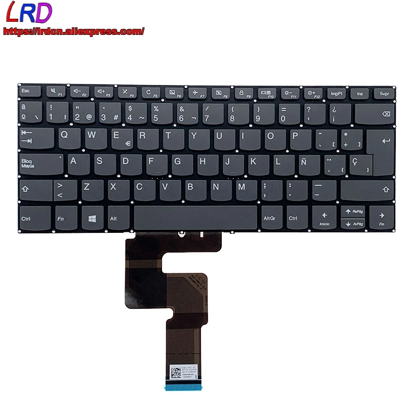 Испанская клавиатура для ноутбука Lenovo Ideapad 3 14 14IML C340 15 S340 14API V14 Yoga520 14IKB V330 14ISK V130 14IGM
