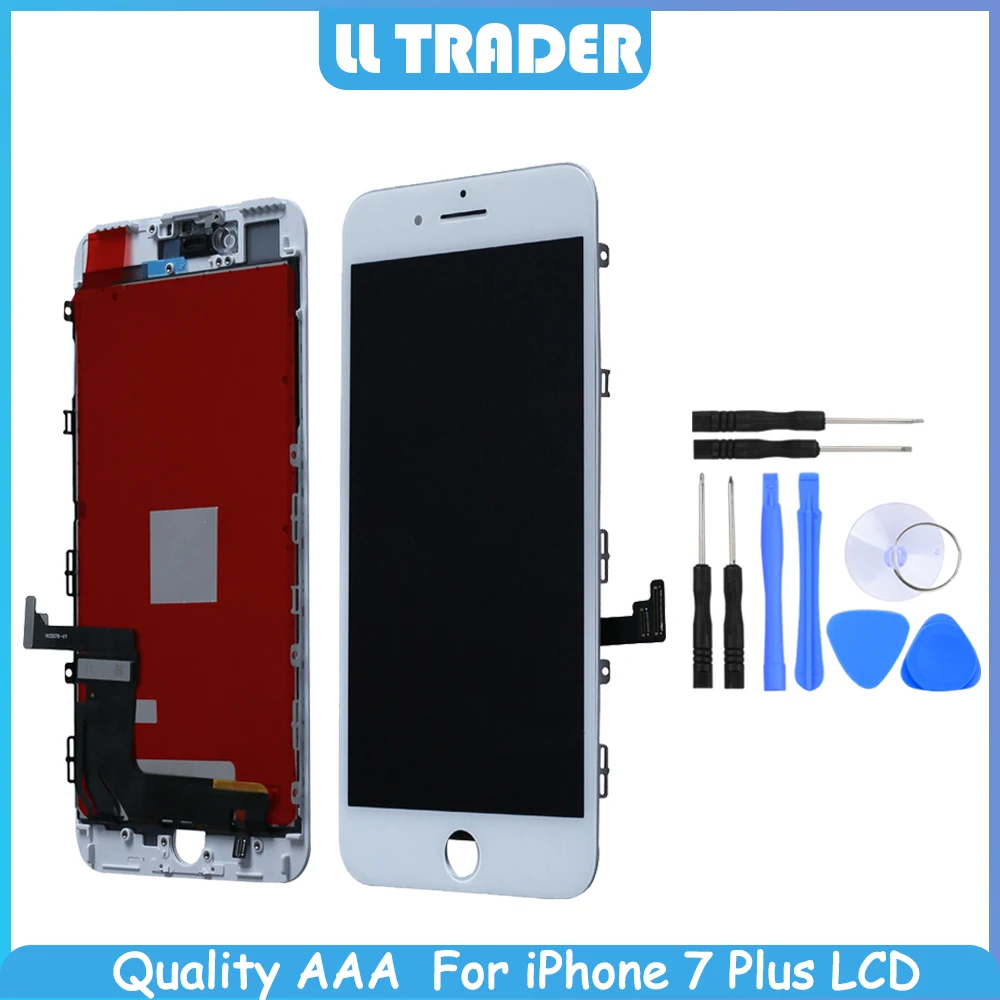 AAA Pantalla 3D сенсорный экран Замена для iPhone 7 Plus ЖК дисплей iphone в сборе Часть без битых