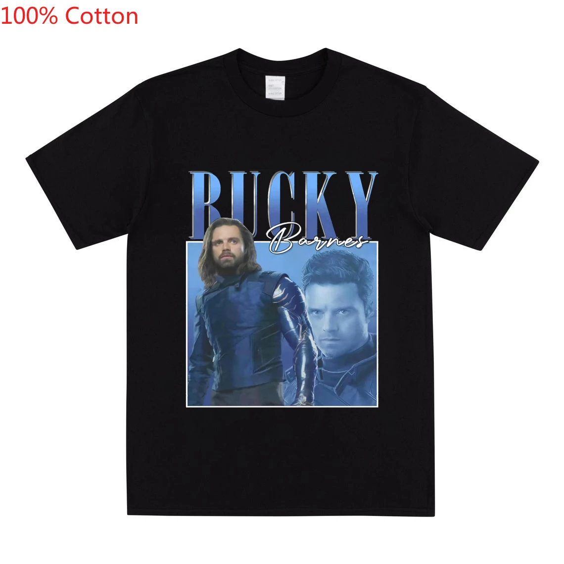 

Vintage Bucky Barnes T-Shirt Barnes 1917 Winter Soldier Shirt Cool Sebastian Stan Graphic Tee Superhero Unisex Tees