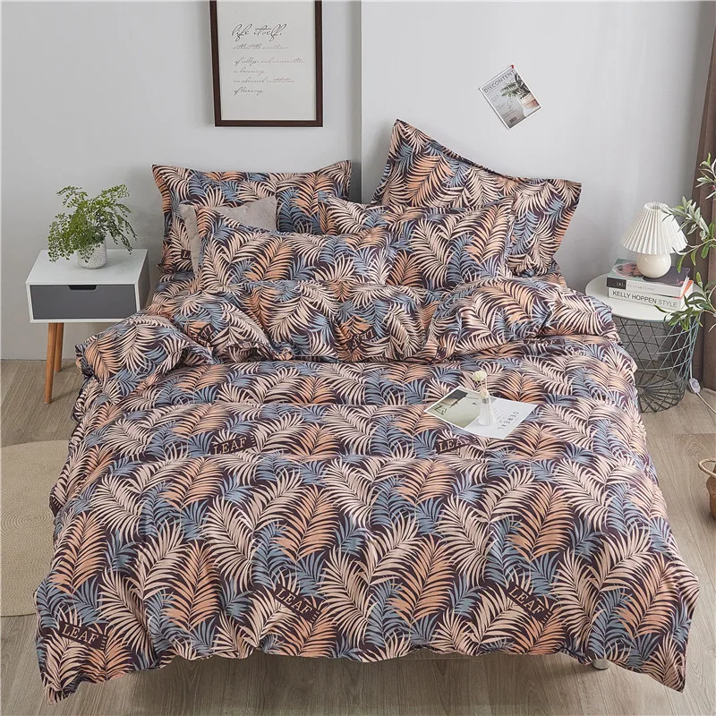 

Breathable King ,Twin ,Full Size,4 Pieces Bedding Set 1 Duvet Cover ,2 Pillow Shams And 1 Bed Sheet Queen