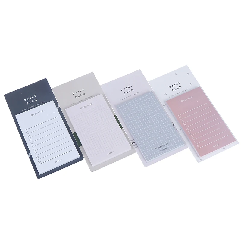 50 Sheets To Do List Notes Memo Pad Notepad Self-adhesive Day Plan Week Office Stationery | Канцтовары для офиса и дома