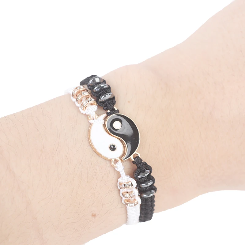 Парный браслет 2 шт./компл. в китайском стиле ретро Тай Чи сплав аксессуары ручная