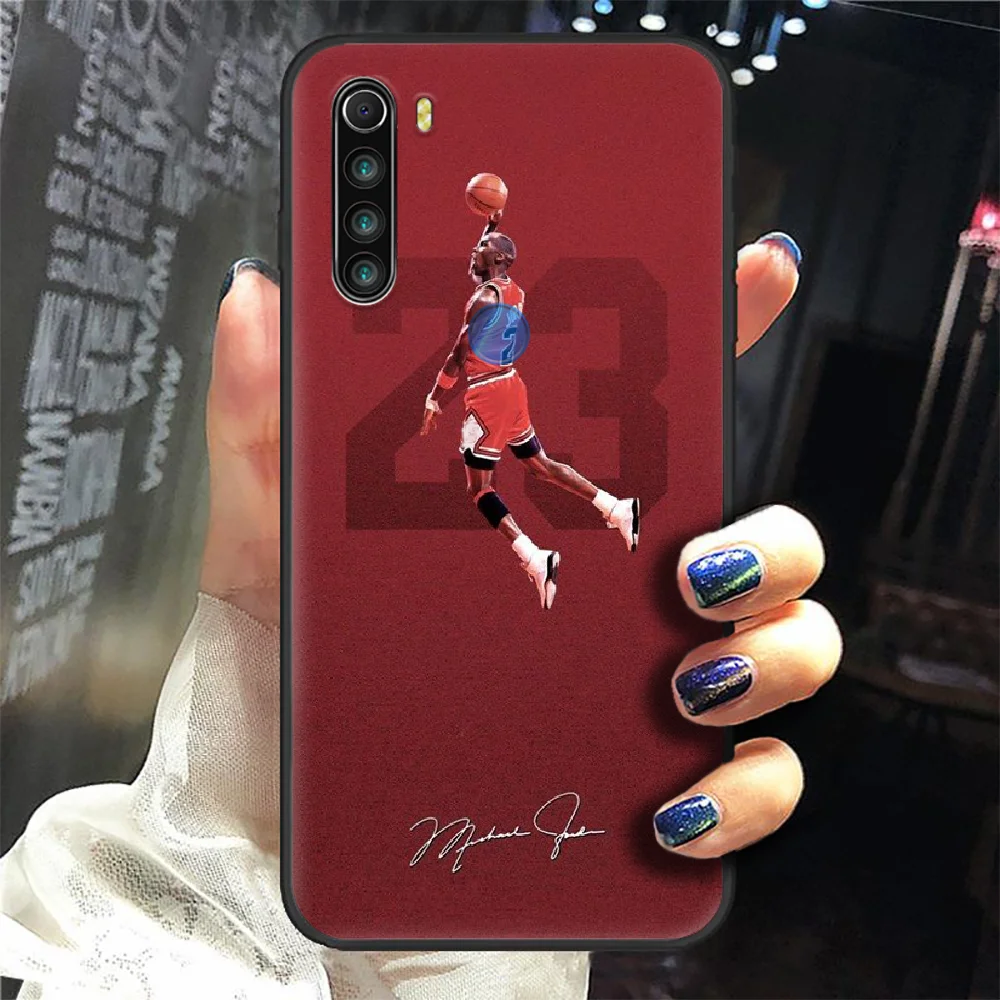 

Basketball Jordan 23 Phone Case Cover Hull For XIAOMI Redmi 7 7A 8 8A 9 9C Note 6 7 8 9 9S K20 Pro K30 black Funda Fashion Cover
