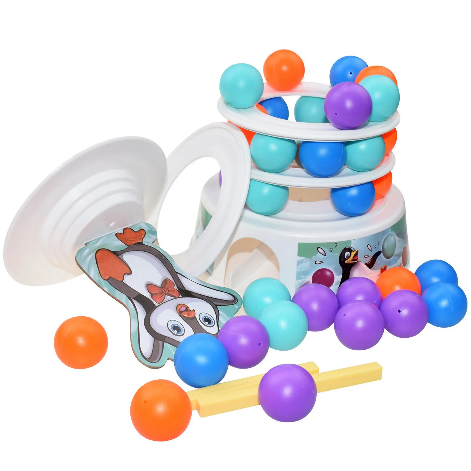 Интерактивная игровая площадка для мультиплеера Пингвин лыжный мяч родителей и